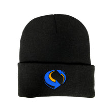 Load image into Gallery viewer, Livemixtapes Beanie (Black/Blue/Yellow)